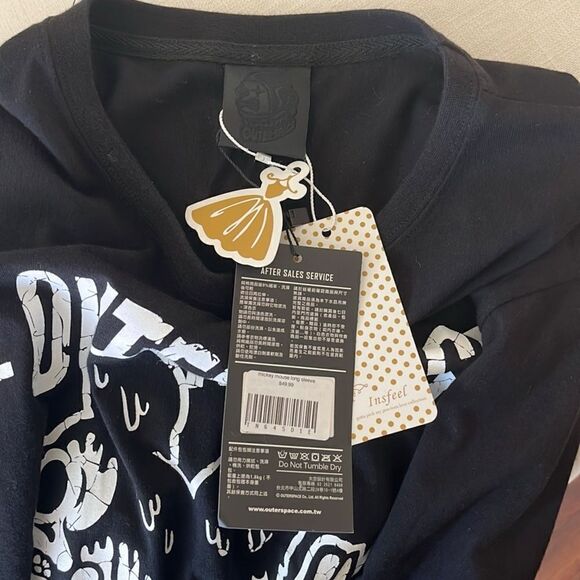 Outerspace Mickey Mouse Skeleton Long Sleeve Shirt - Picture 6 of 7